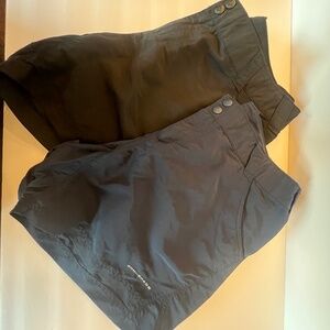 Stylish Women's Athletic Shorts in Black and Gray